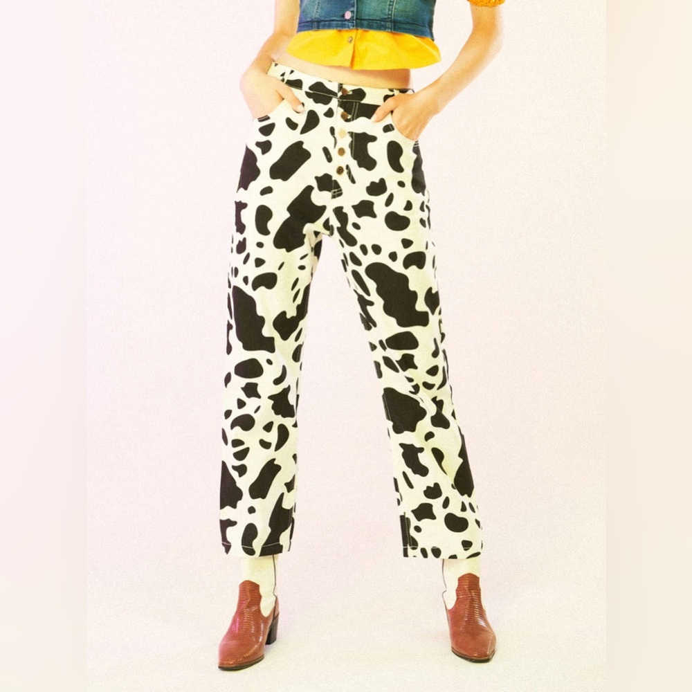 Cider // Cow Print Pants 🐄